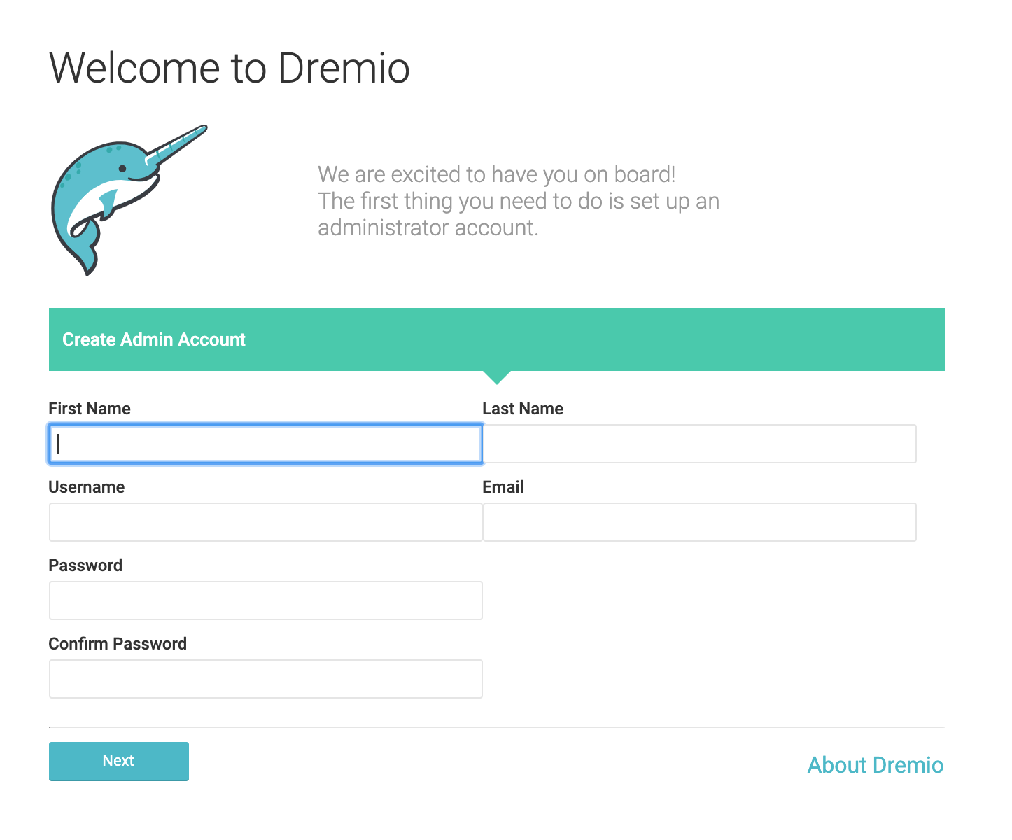 dremio-oss up and running